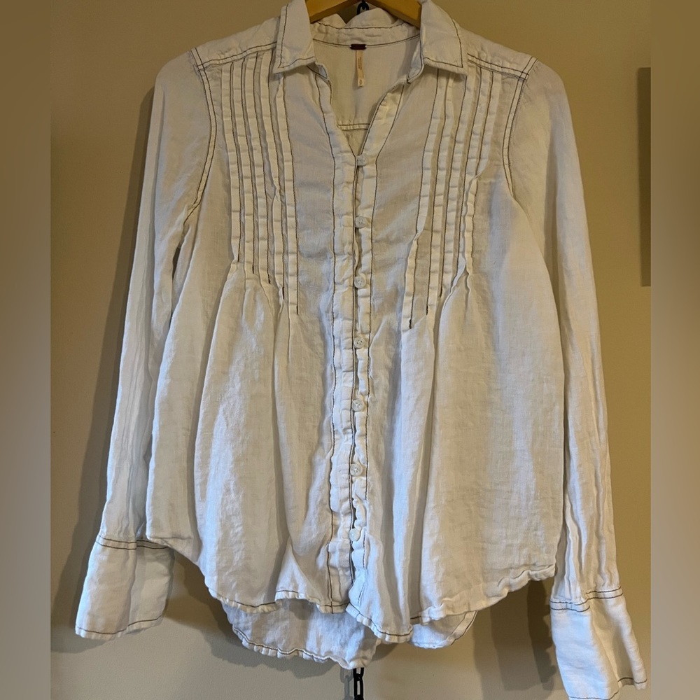 Free People Smocked Blouse